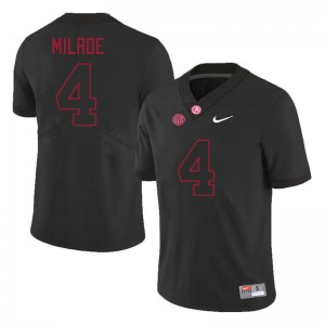 Jalen Milroe Alabama Crimson Tide 2025 #4 College Football Men Jerseys - Black 502432-211
