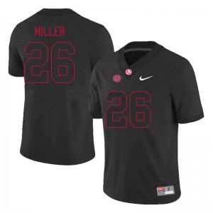 Jam Miller Roll Tide Alumni #26 Mens College Football Jersey - Black 133036-697