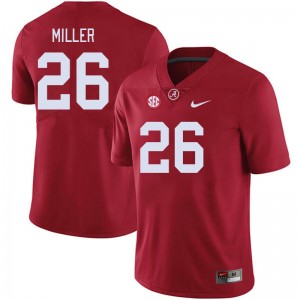 Jam Miller Roll Tide Alumni College Football #26 Mens Jersey - Crimson 842067-735
