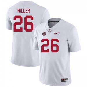 Jam Miller Bama College Football Men #26 Player Jerseys - White 708054-716