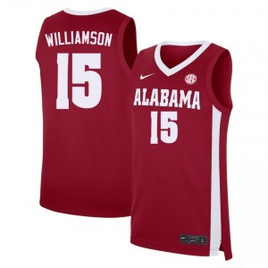 Noah Williamson Bama Men #15 Alumni College Basketball Jerseys - Crimson 449812-717