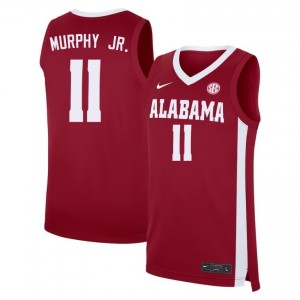 Preston Murphy Jr. Alabama Men Replica #11 College Basketball Jersey - Crimson 887892-217