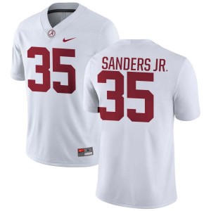 Abduall Sanders Jr. Alabama University College Football Mens #35 Jerseys - White 799040-903