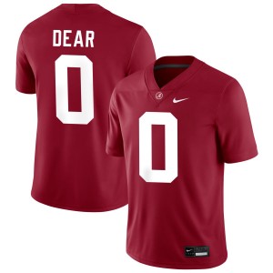 Akylin Dear University of Alabama Men #0 2025 College Football Jersey - Crimson 619883-599