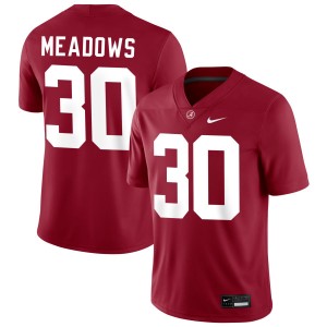 Derek Meadows Bama #30 Men Embroidery College Football Jersey - Crimson 303165-525