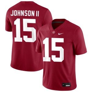 Duke Johnson II Bama Men's #15 University College Football Jerseys - Crimson 103693-305