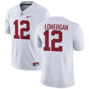 Dylan Lonergan The Tide #12 College Football High School Men Jersey - White 846086-358