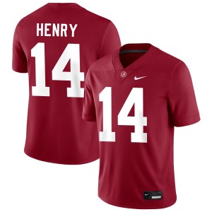 Fatutoa Henry Roll Tide Men #14 Official College Football Jersey - Crimson 441510-721