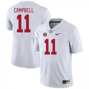 Jihaad Campbell Alabama #11 Replica College Football Men Jerseys - White 331872-231