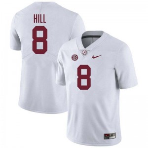 Justin Hill The Tide Official #8 College Football Men's Jersey - White 600098-365