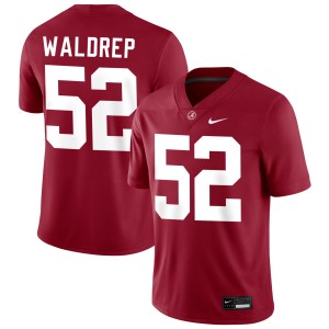 Mal Waldrep The Tide #52 College Football Mens Game Jerseys - Crimson 123800-428