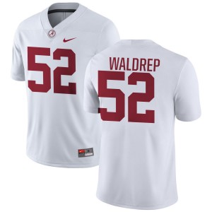 Mal Waldrep Alabama Crimson Tide College Football Men Player #52 Jerseys - White 209150-521