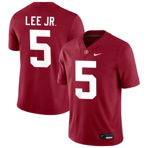 Dijon Lee Jr. The Tide #5 Men Official College Football Jerseys - Crimson 268181-797
