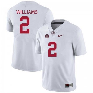 Ryan Williams Alabama Men #2 College Football Replica Jerseys - White 309700-293