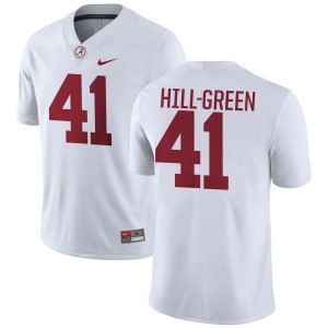 Nikhai Hill-Green University of Alabama College Football NCAA #41 Men's Jerseys - White 239754-920