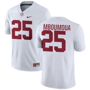Steve Bolo Mboumoua The Tide College Football #25 Men's Alumni Jerseys - White 162037-711
