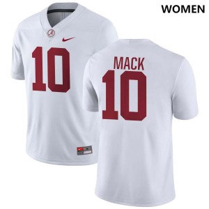 Austin Mack Alabama Crimson Tide #10 College Football Alumni Women Jersey - White 179460-419