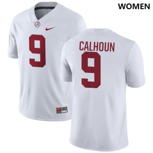 Cameron Calhoun The Tide 2025 #9 Womens College Football Jerseys - White 544537-890