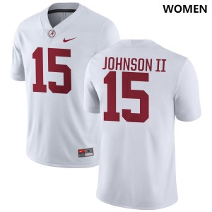 Duke Johnson II Alabama Womens #15 College Football 2025-26 Jerseys - White 854728-586