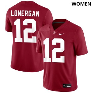 Dylan Lonergan Crimson College Football Womens Alumni #12 Jerseys - Crimson 607706-548