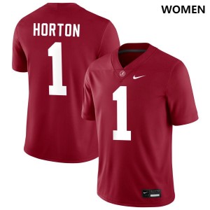 Isaiah Horton Crimson Official #1 Womens College Football Jersey - Crimson 712844-379