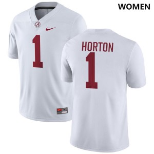 Isaiah Horton The Tide Women's #1 Embroidery College Football Jerseys - White 254782-516
