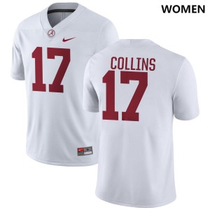 Kelby Collins The Tide #17 College Football Stitched Women's Jersey - White 250851-402