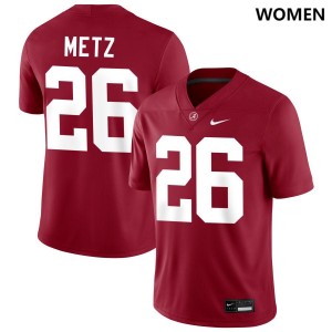 Luke Metz Alabama Crimson Tide High School College Football #26 Women's Jersey - Crimson 386620-107
