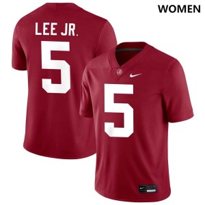 Dijon Lee Jr. Bama #5 Women Limited College Football Jersey - Crimson 629405-172