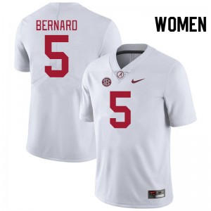 Germie Bernard Alabama #5 College Football Women's Player Jersey - White 912524-772