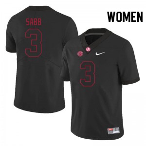 Keon Sabb The Tide College Football Player Women #3 Jersey - Blackout 104803-667