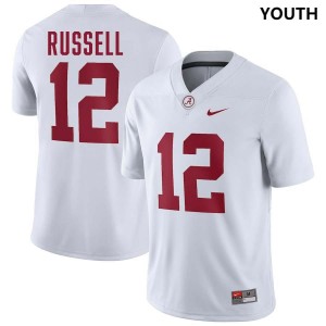 Keelon Russell The Tide #12 College Football Youth NCAA Jerseys - White 828527-502