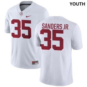 Abduall Sanders Jr. Roll Tide College Football Game Youth #35 Jersey - White 341492-347