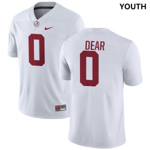 Akylin Dear Crimson #0 Youth 2025-26 College Football Jerseys - White 572871-181
