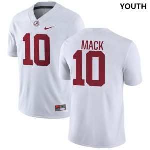 Austin Mack University of Alabama University College Football #10 Youth Jerseys - White 645833-276