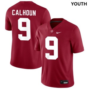 Cameron Calhoun Bama College Football Youth #9 Limited Jerseys - Crimson 541388-635