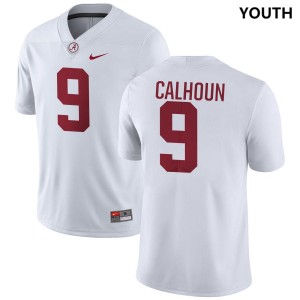 Cameron Calhoun Roll Tide Alumni College Football Youth #9 Jerseys - White 233812-538