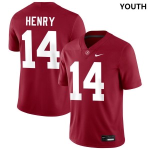 Fatutoa Henry Bama #14 College Football Youth Limited Jersey - Crimson 505181-237