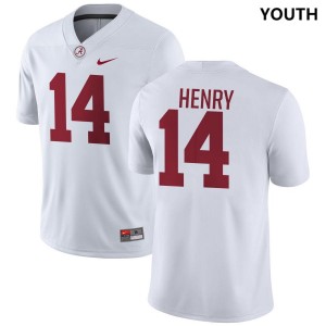 Fatutoa Henry Alabama Youth Game College Football #14 Jerseys - White 280436-238