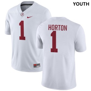 Isaiah Horton Roll Tide 2025-26 Youth #1 College Football Jersey - White 130132-957