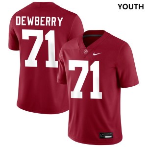 Kam Dewberry Alabama High School Youth #71 College Football Jersey - Crimson 510159-909