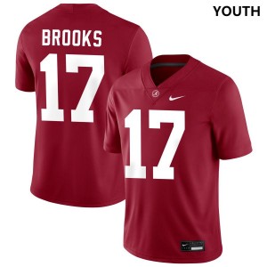 Lotzeir Brooks Alabama College Football Limited Youth #17 Jerseys - Crimson 873221-459