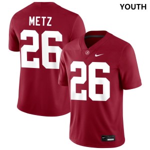 Luke Metz Roll Tide Youth High School College Football #26 Jersey - Crimson 468528-420