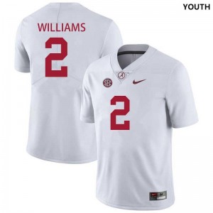 Ryan Williams The Tide College Football #2 Youth Stitched Jerseys - White 603784-995