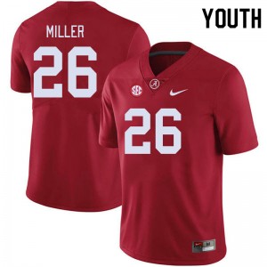 Jam Miller Crimson College Football Youth Limited #26 Jersey - Crimson 443959-141