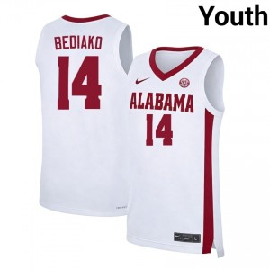Charles Bediako The Tide College Basketball #14 Alumni Youth Jerseys - White 921528-932