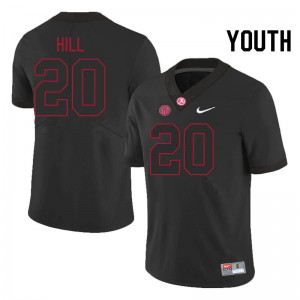 Daniel Hill The Tide Youth #20 College Football High School Jersey - Blackout 954909-555