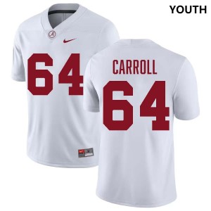 Michael Carroll The Tide Youth College Football #64 2025 Jerseys - White 488842-417