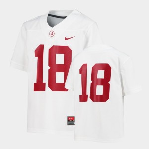 Roll Tide Mens College Football #18 Untouchable Jersey - White 117447-824