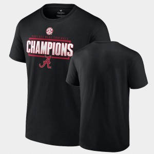 Bama Men's College Football 2021 SEC West Football Division Champions Locker Room T-Shirt - Black 209898-789